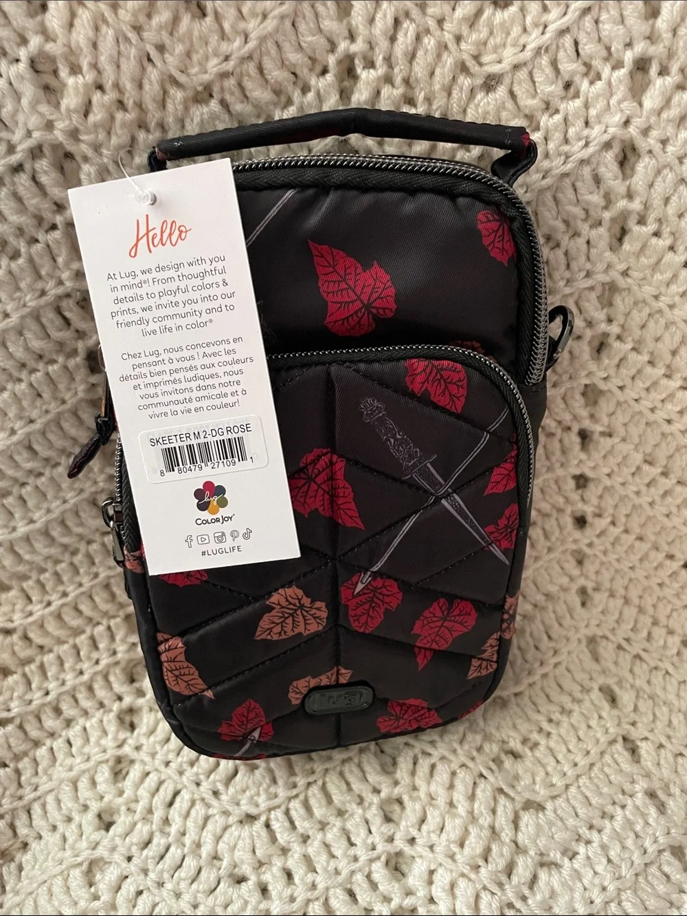 NWT- Lug Skeeter Mini 2 Dagger Rose